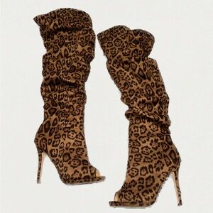 Leopard Print Women's Boots